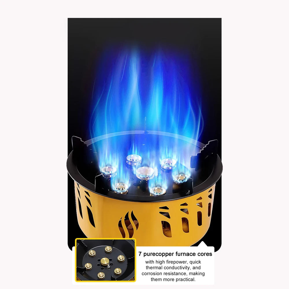 Portable Windproof Gas Stove with Electronic Ignition color as show 1