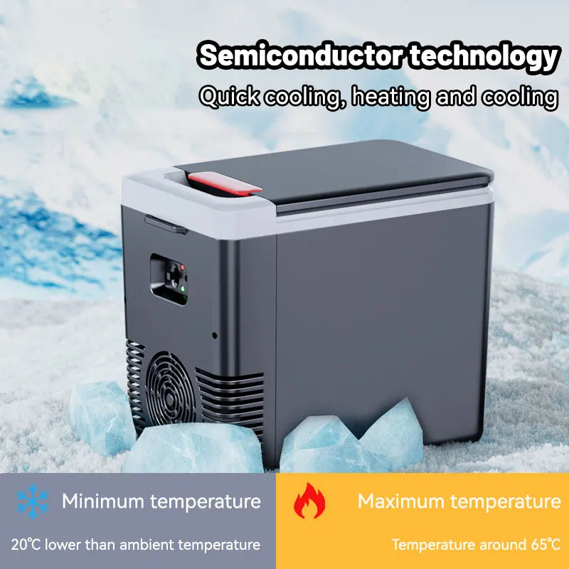 Dual-Use 10L Electric Cooler & Warmer  Compact Mini Fridge for Travel or Office