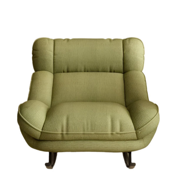 Matcha Green Modern Rocking Lounge Chair Portable Reclining Sofa Seat for Living Room & Balcony