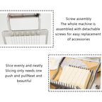 1cm Stainless Steel Wire Cheese Slicer Compact Aluminum Cutter for Soft Cheese & Sausages