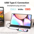 15.6" Portable Touchscreen Monitor 1080P FHD HDR