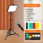 12W LED Light Kit with Adjustable Stand for Photography & Video
