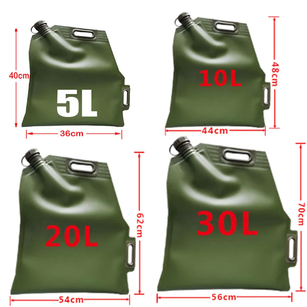 Rechargeable 20L Flexible Fuel Tank – UV-Resistant, Compact, for Off-Road & Travel