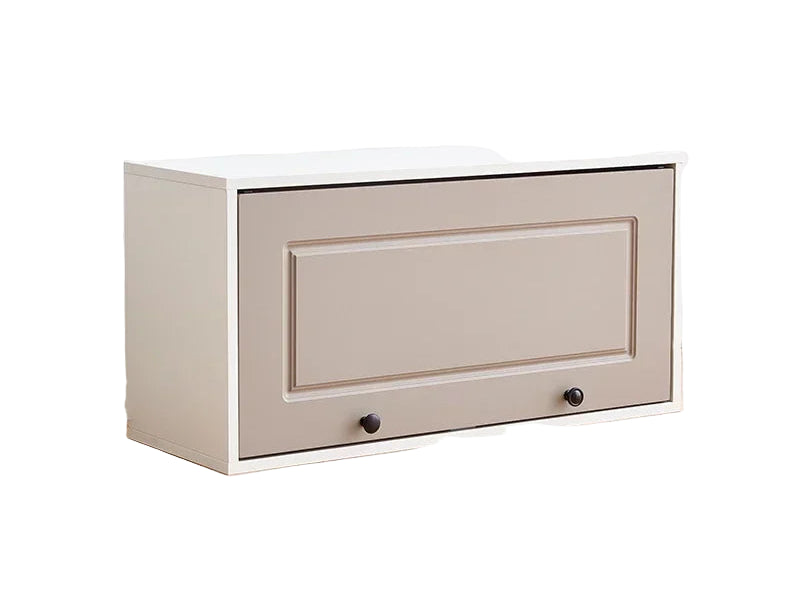 European Minimalist Wooden Cabinet with Doors Bedroom & Living Room Storage Bookshelf