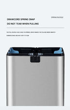 15L Smart White Trash Bin with Automatic Lid