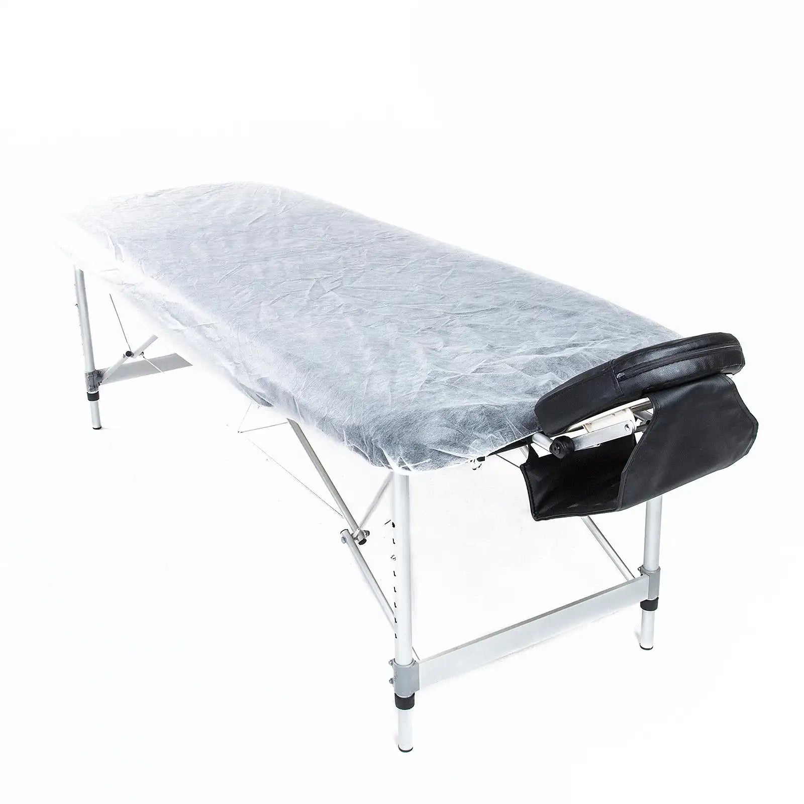 15 Disposable Massage Table Sheet Covers – 2-Ply Non-Woven, 180x55cm, Elastic Edges