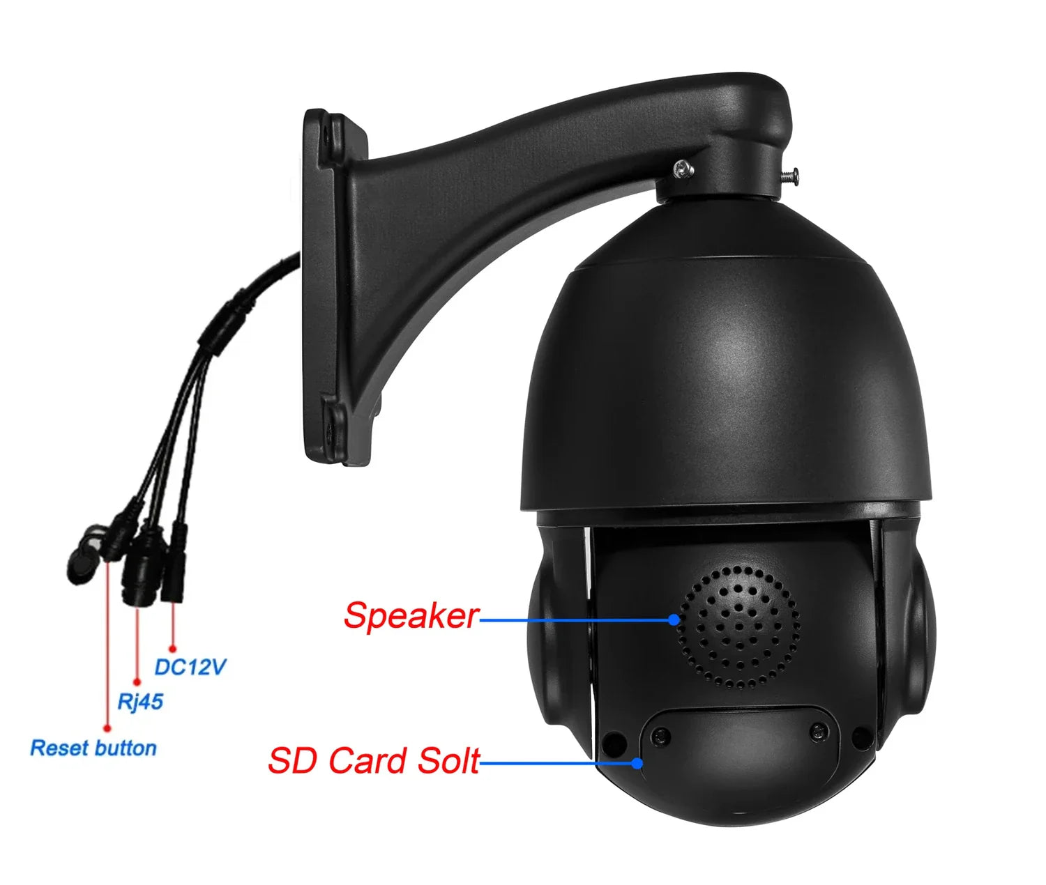 Outdoor 6MP POE IP Camera with 90X Zoom and Audio