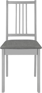 Modern Solid Wood Kitchen & Dining Chairs with Cushions – Set of 4