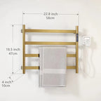 Smart Bathroom Towel Dryer with Temperature and Time Control