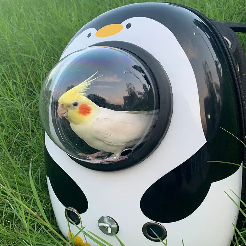 Breathable Space Capsule Bird Carrier Backpack for Outdoor Travel