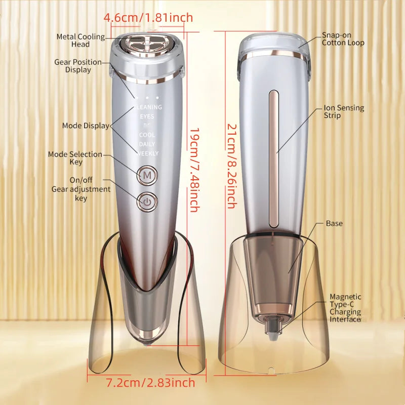 Rechargeable EMS Face Lifting Tool with LED & Vibration