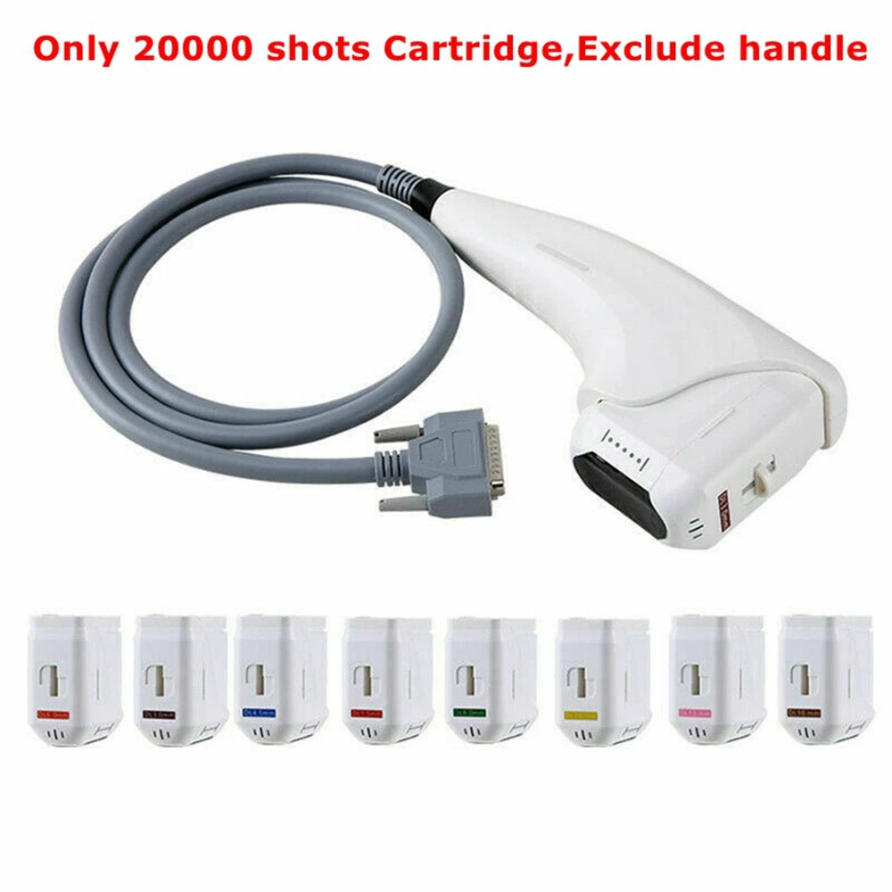 20000 Shots 12-Line HIFU Cartridge 3D/4D Replacement for Facial & Body Anti-Aging Machine