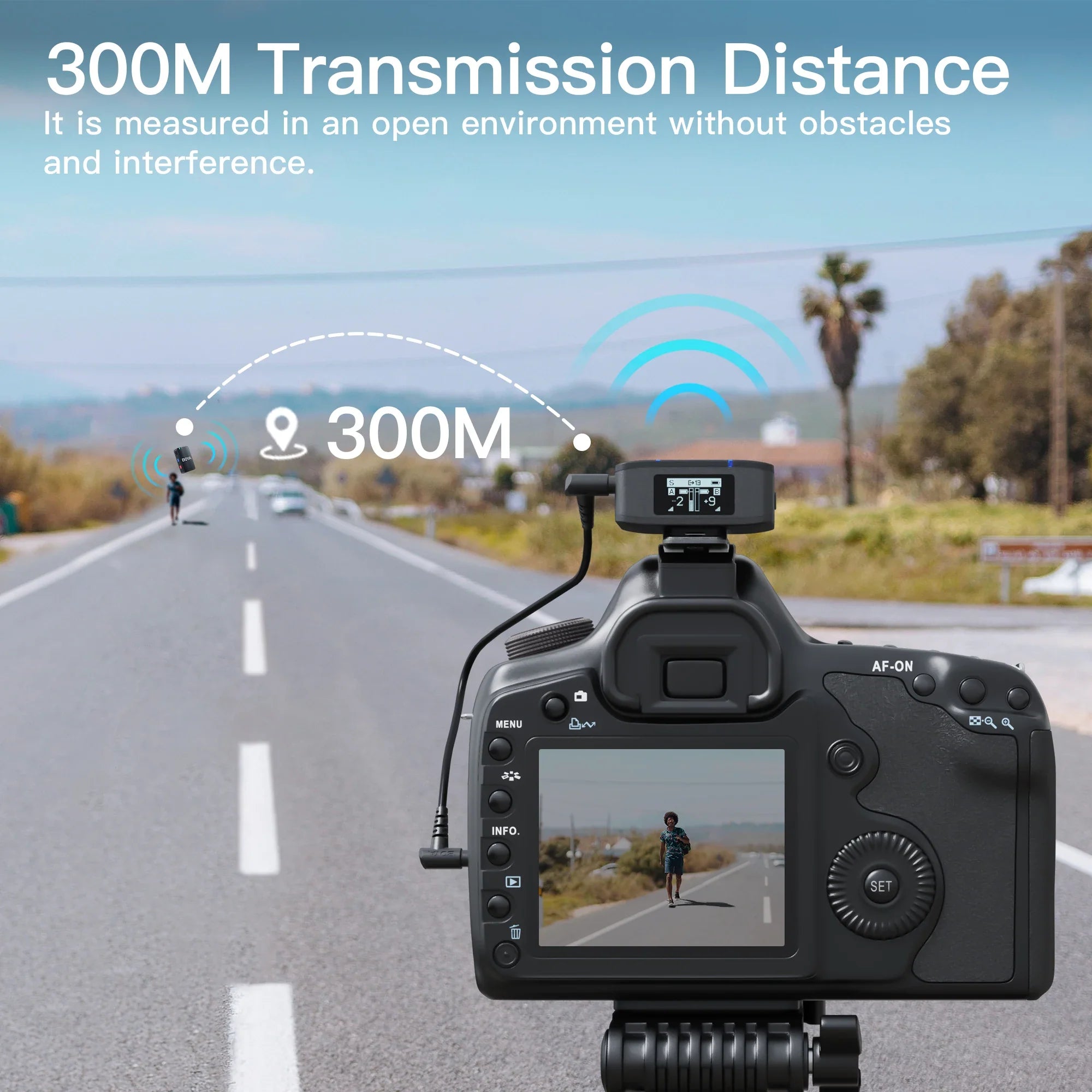 2.4GHz Lavalier Mic with 8GB Storage and OLED Display