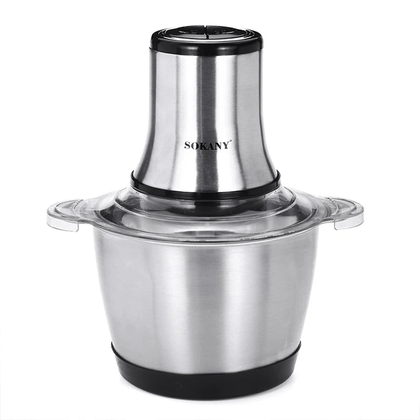 Powerful 500W Stainless Steel Electric Meat Grinder for Home Kitchen Use