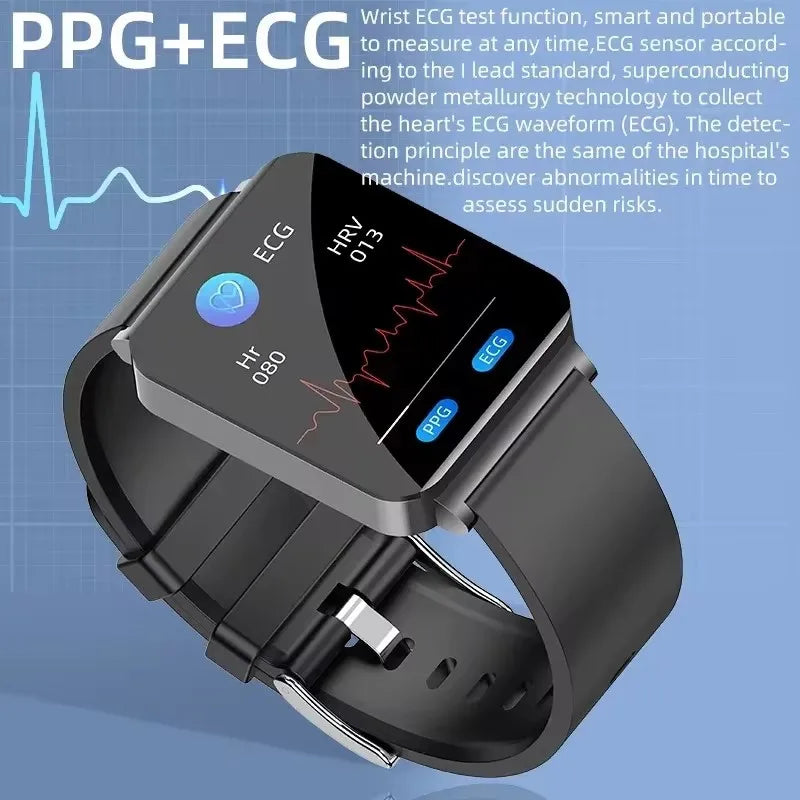 1.72" AMOLED Smartwatch with ECG and Blood Sugar Monitor