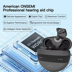 Rechargeable Bluetooth Hearing Aid with Noise Cancellation