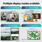 13.4 Inch 4K Touchscreen Portable Monitor 500nits