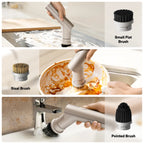 Cordless Electric Spin Scrubber with 9 Brush Heads – Waterproof Bathroom & Kitchen Cleaner