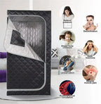 Full Size Steam Sauna Set Coffee Colour with Extra Accessories