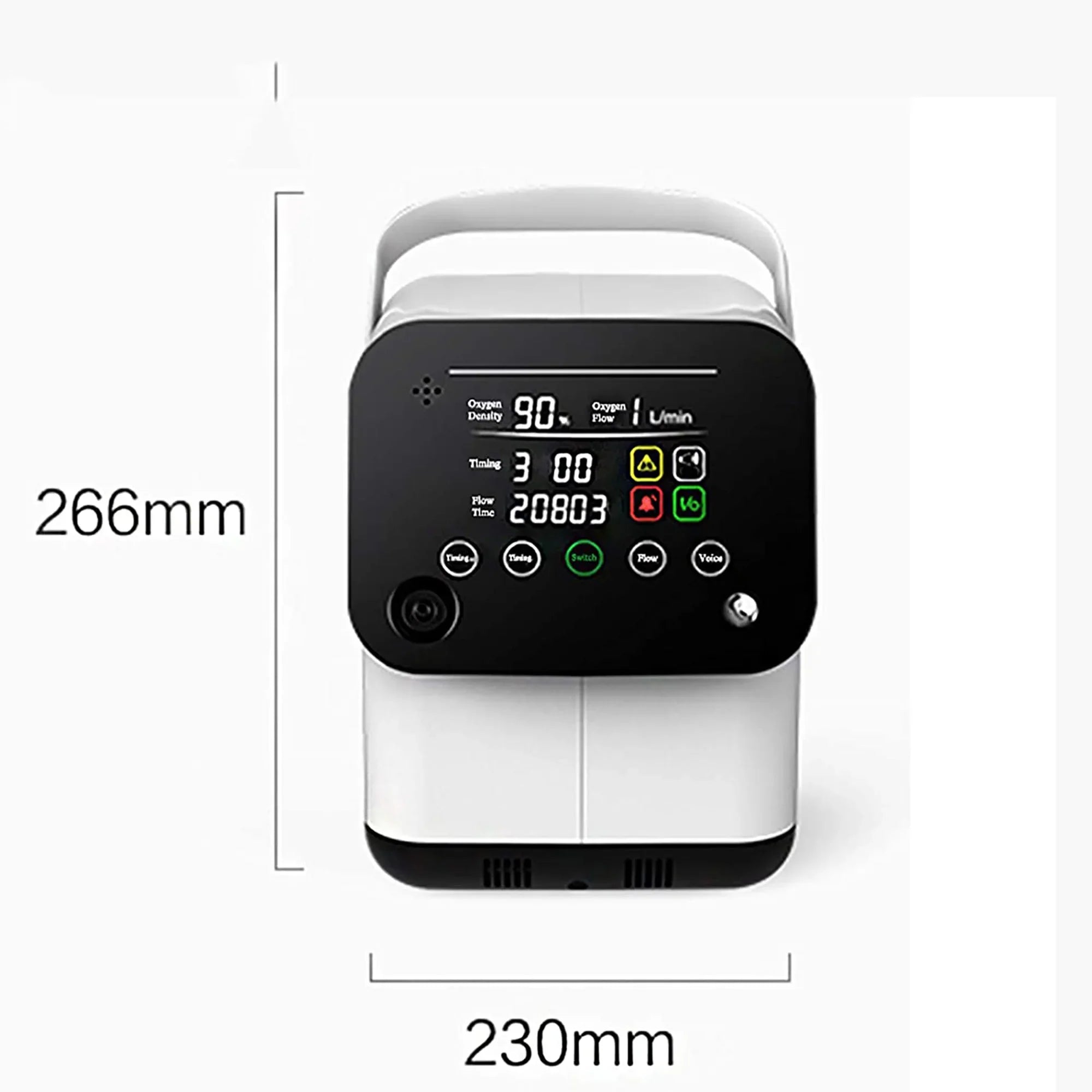 Portable 7L Oxygen Concentrator with 24H Continuous Flow
