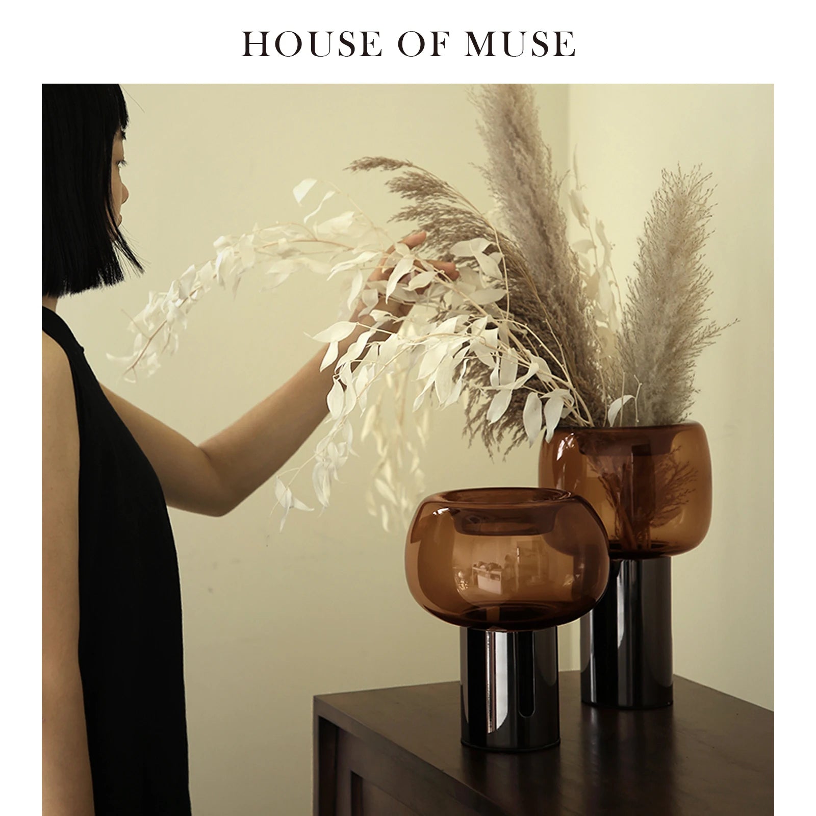 Simple Crystal Vase Elegant Living Room Ornament