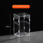 12x12x20cm Acrylic Terrarium Cage for Reptiles & Insects