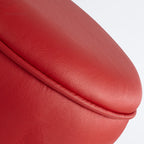 Minimalist Leather Changing Stool Small Space-Friendly Seat for Dressing Room or Office Reception