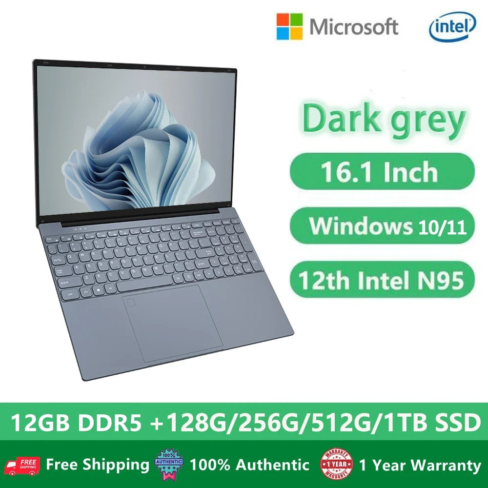 16-Inch Laptop with 16GB RAM and 256GB SSD
