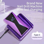 Rechargeable Nail Grinder with Storage and Accessories