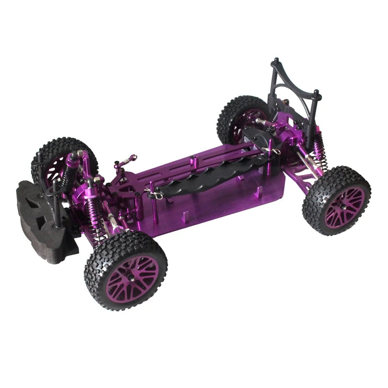 1/10 Scale RC Car All-Metal Frame Chassis Kit – 4WD, Unassembled