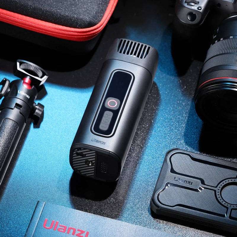 Compact 40W Cordless Fog Machine Black, Wireless Remote, for Film & Food Shoots