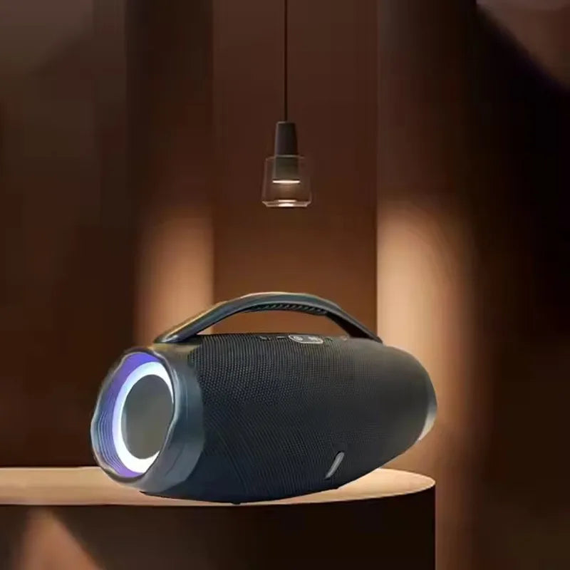 100W Outdoor Bluetooth Speaker with USB/TF/AUX Support Blue