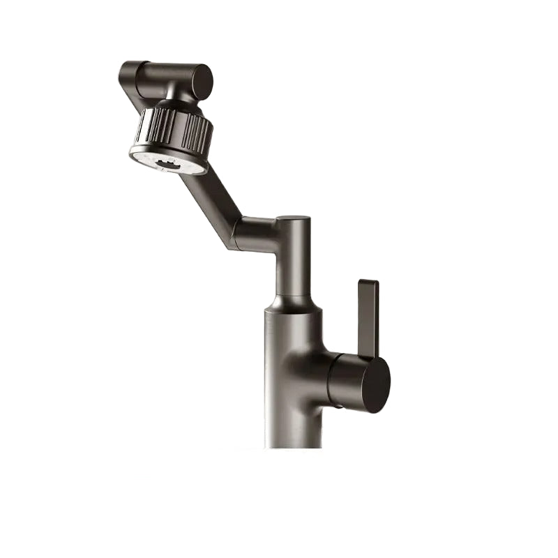 Universal Bathroom Sink Faucet with Rotating Arm Ceramic Cartridge