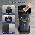 Large Room Top Fill Humidifier with 360° Nozzle & Adjustable Mist Levels