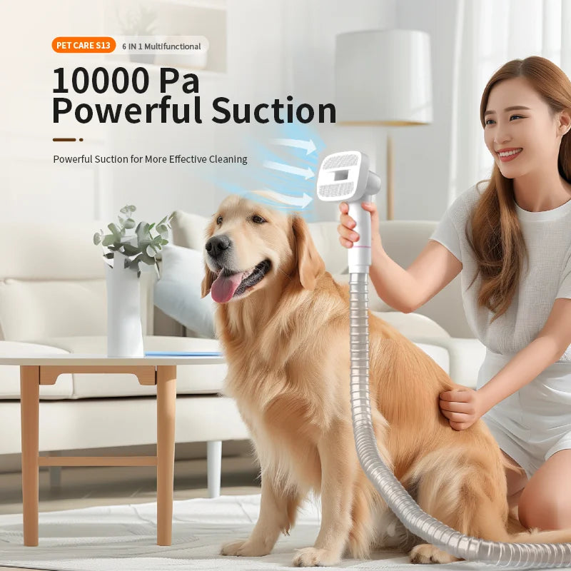 Multifunctional Pet Grooming Kit with Brush and Vacuum