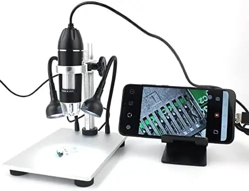 1600X Digital Microscope with Adjustable Stand and 8 LED Lights – USB