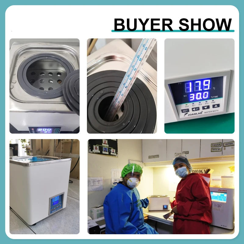 300W Digital Lab Water Bath , Single Hole, Precise Temperature Control