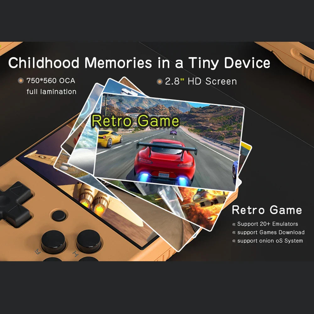 Compact Linux Retro Game Player 2.8" IPS Screen