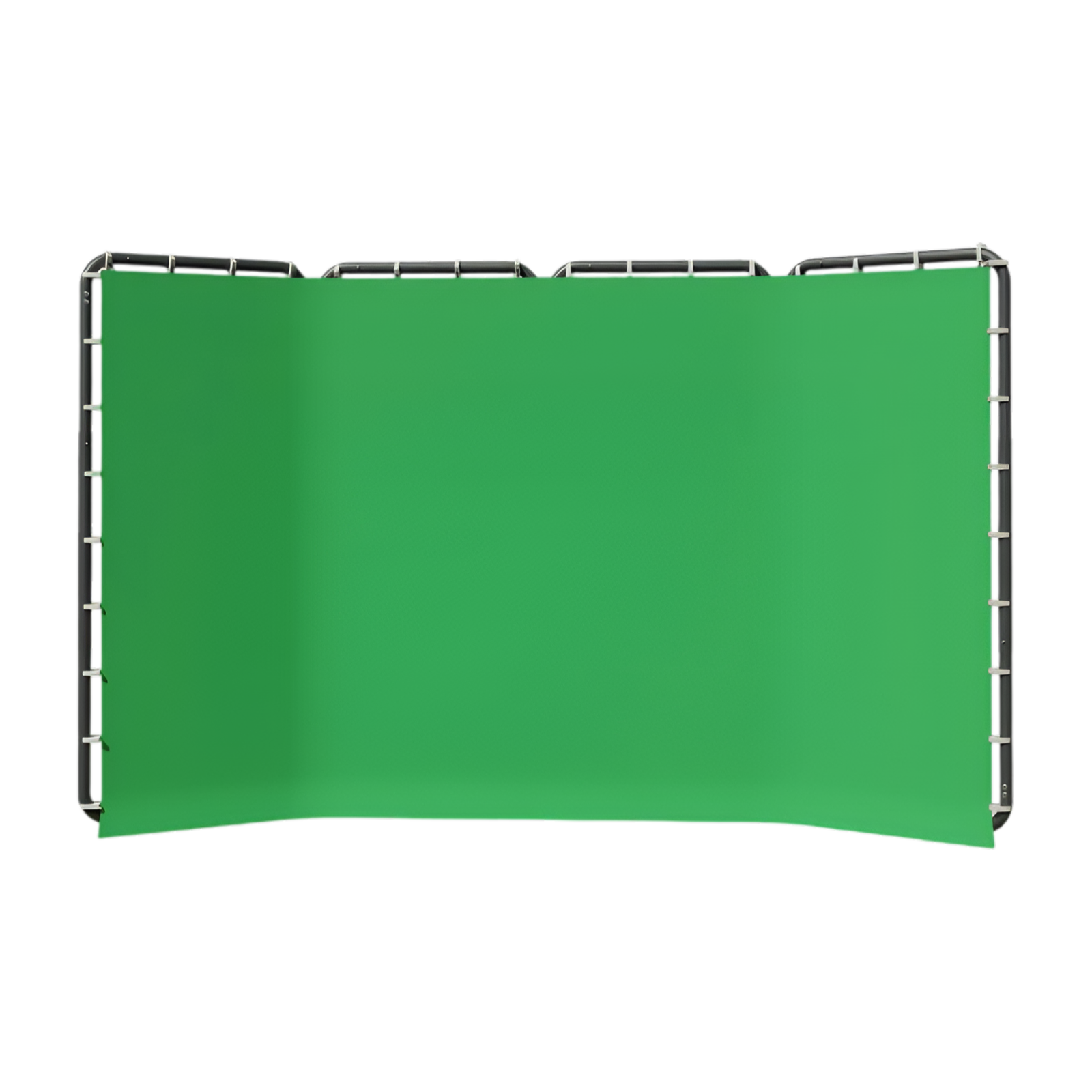 2.4x4m Foldable Green Screen Frame with Backdrop for Studio & Streaming - SH-BJQ-2440