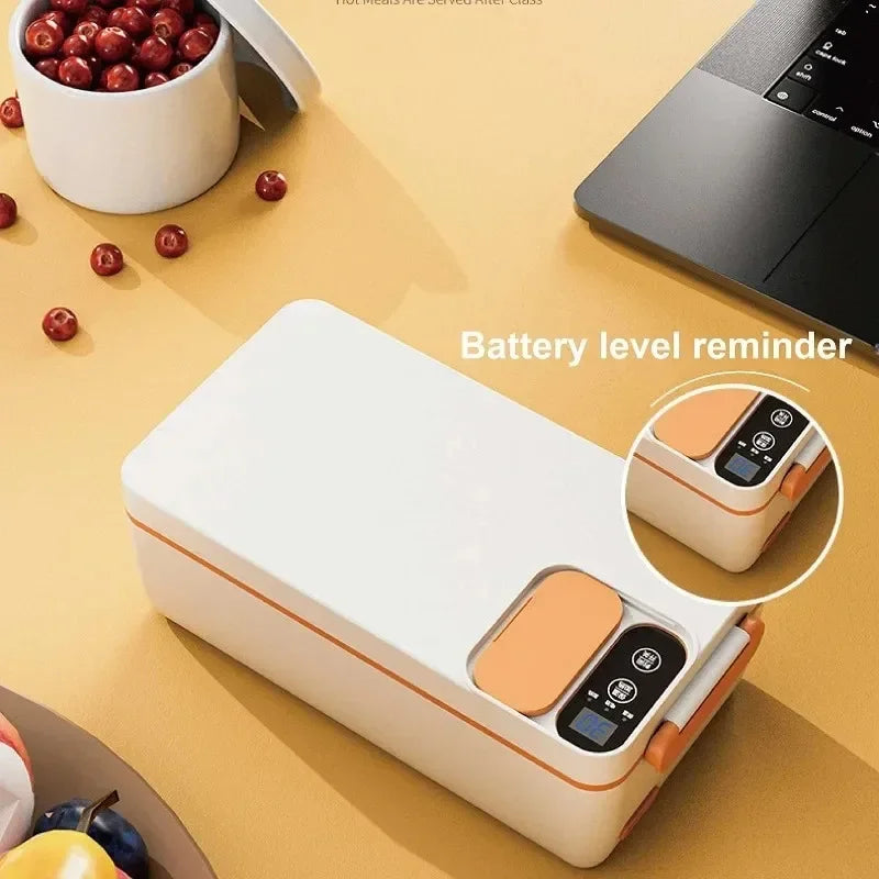 Cordless Heated Food Container for Travel, Office & Camping