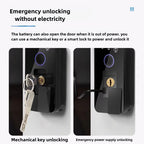 Outdoor Waterproof Smart Lock with Face, Fingerprint, Password, App Control, App Version with 1 Battery