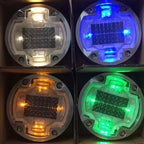 Heavy-Duty Solar LED Road Stud Light – Waterproof 120mm Round Embedded Marker for Outdoor Paths