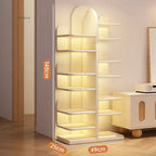 Modern Wooden Bookcase Rack Floor-Standing Multi-Layer Storage for Home or Office