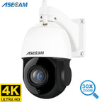 Outdoor 4K PTZ Camera 30X Zoom with Motion Alerts 8MP WIFI POE