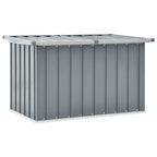 109cm Outdoor Galvanised Steel Garden Storage Box with Hinged Lid – Grey