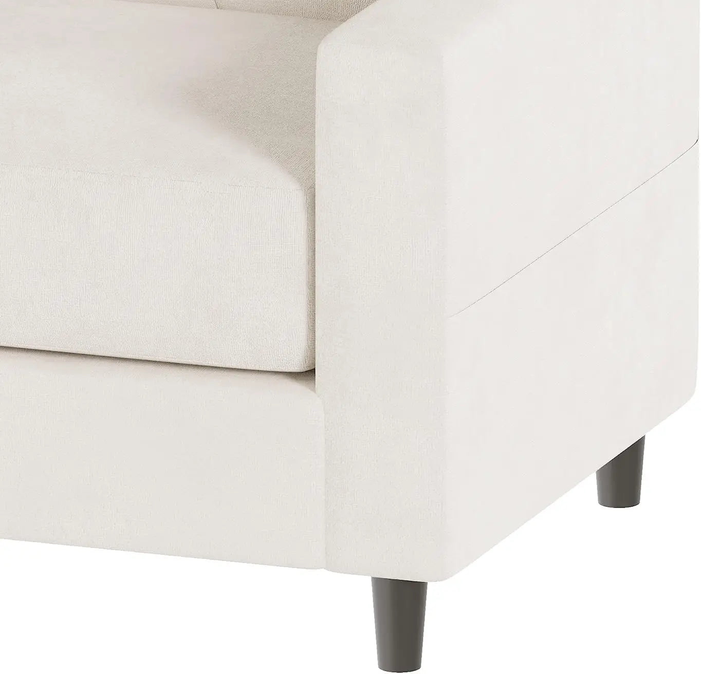 Modern 2-Seater Loveseat Sofa 132cm Tufted Back, Upholstered Small Couch for Living Room & Apartments