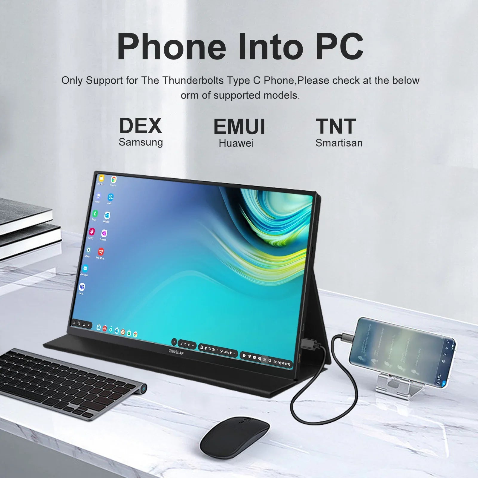 16" Portable 1920x1200 IPS Monitor with USB-C, HDMI