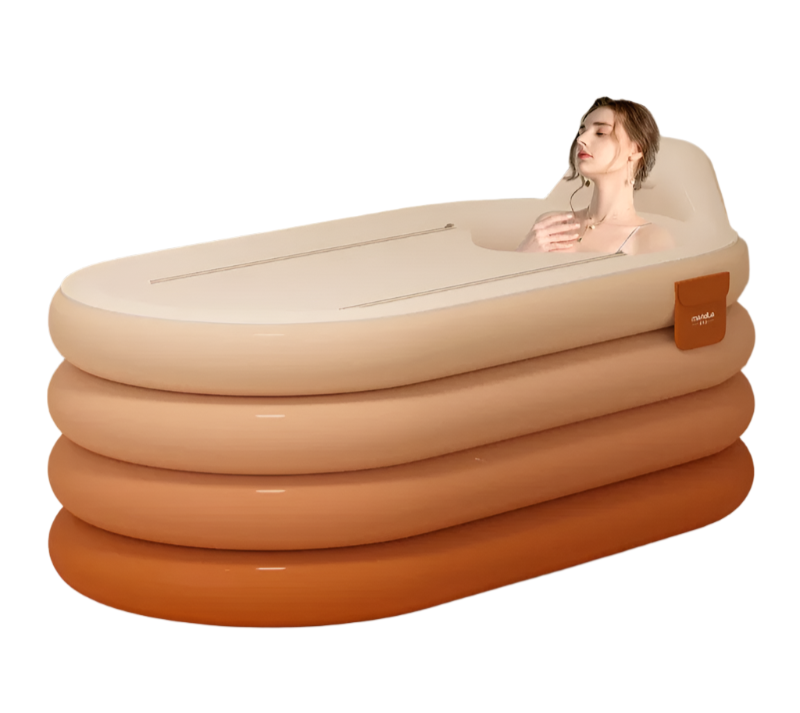 Inflatable Adult Bath Tub with R1.4M Foot Pump