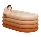 Foldable Inflatable Adult Bathtub with R1.2M Pump Compact Home Spa for Steam & Detox