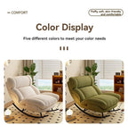 Matcha Green Modern Rocking Lounge Chair Portable Reclining Sofa Seat for Living Room & Balcony